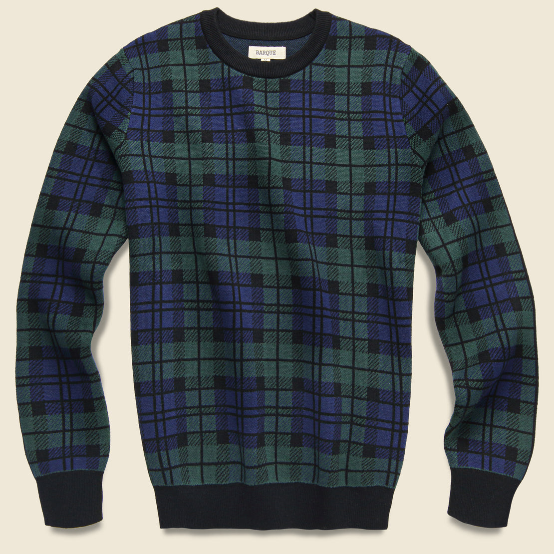 Barque Black Swatch Sweater - Hunter