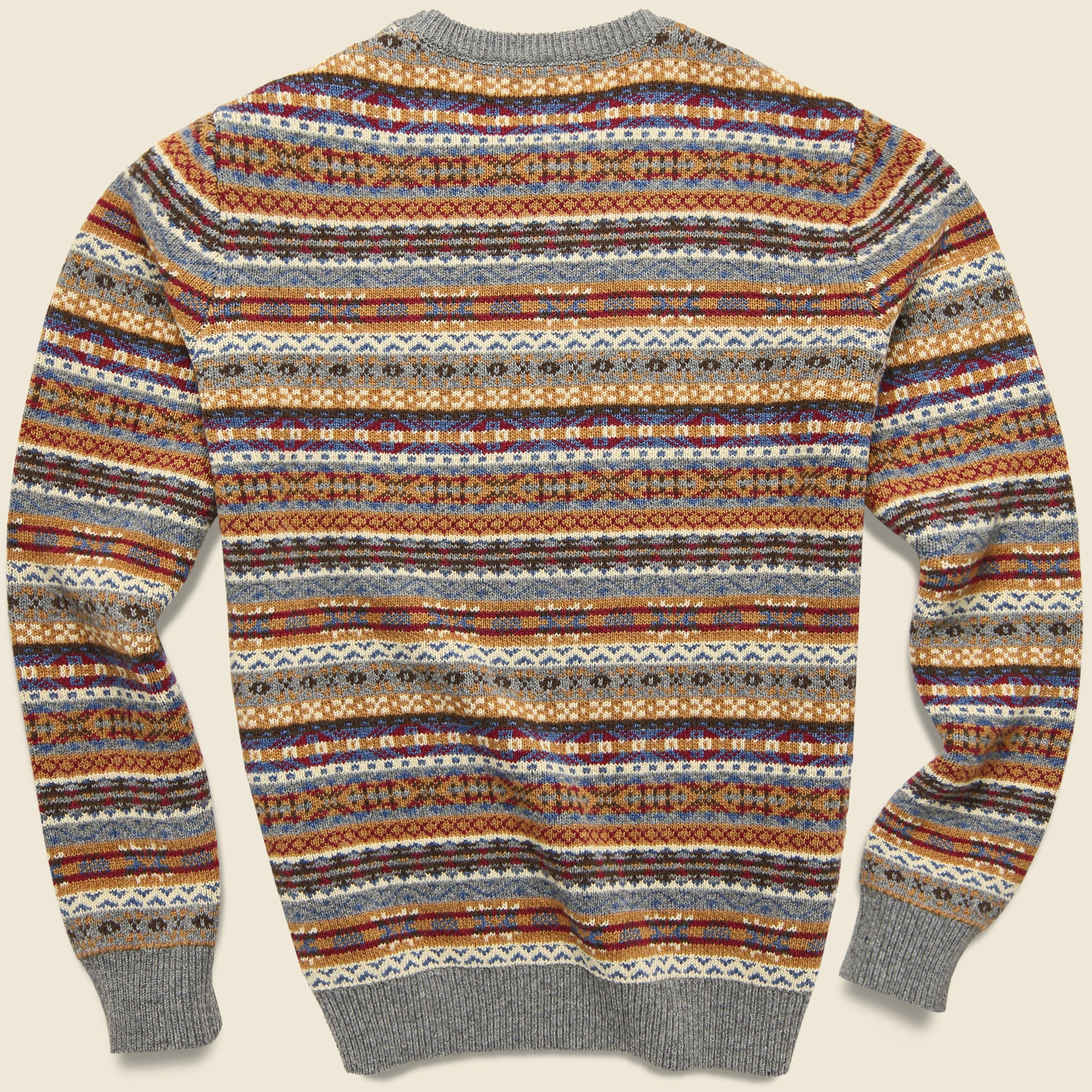 
                          Fair Isle Crewneck Sweater - Camel - Barque - STAG Provisions - Tops - Sweater
                        