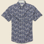 Multi-Color Floral Shirt - Navy - Barque - STAG Provisions - Tops - S/S Woven - Floral