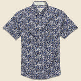 Multi-Color Floral Shirt - Navy - Barque - STAG Provisions - Tops - S/S Woven - Floral