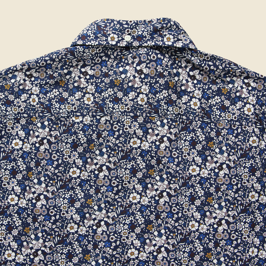 Multi-Color Floral Shirt - Navy - Barque - STAG Provisions - Tops - S/S Woven - Floral
