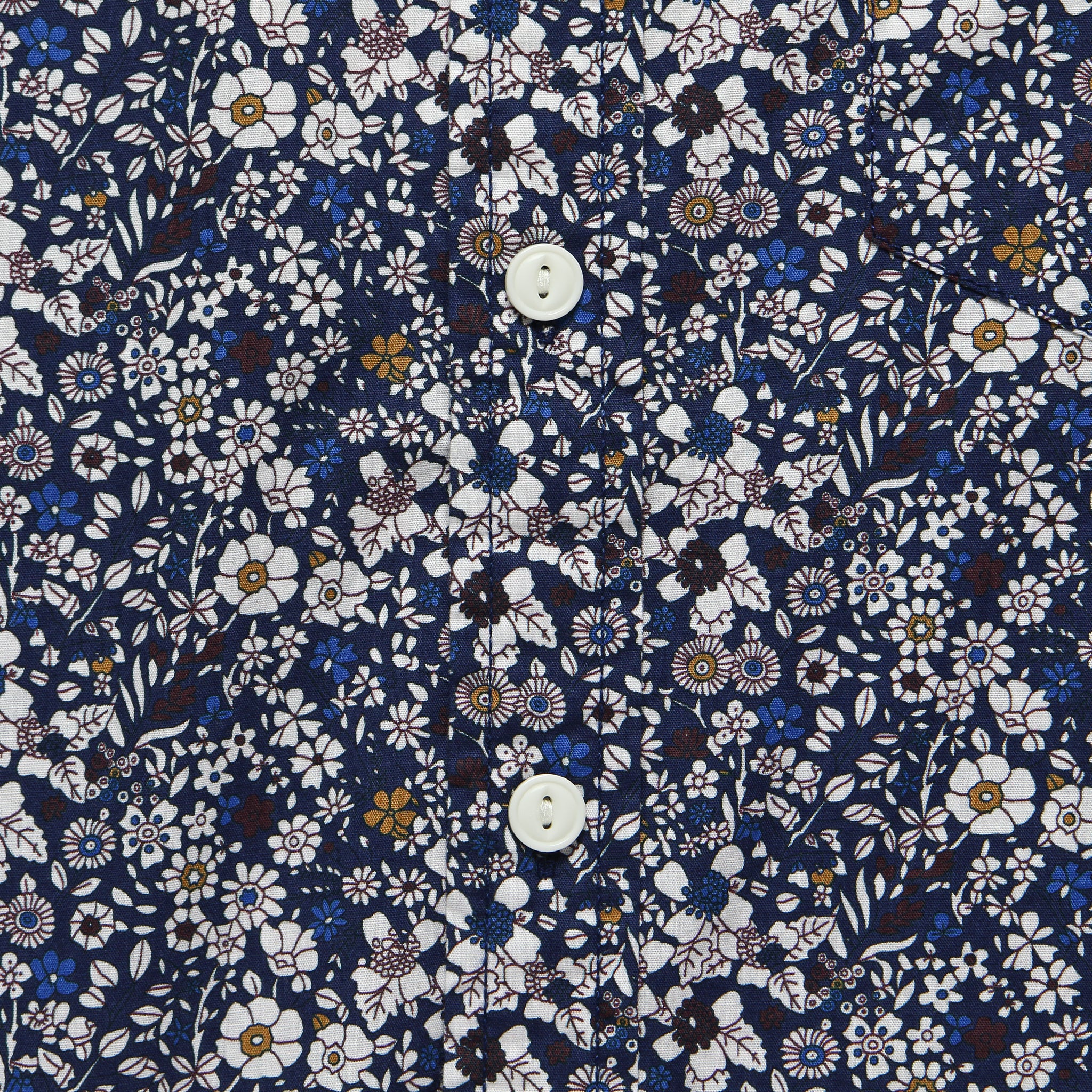 Multi-Color Floral Shirt - Navy - Barque - STAG Provisions - Tops - S/S Woven - Floral