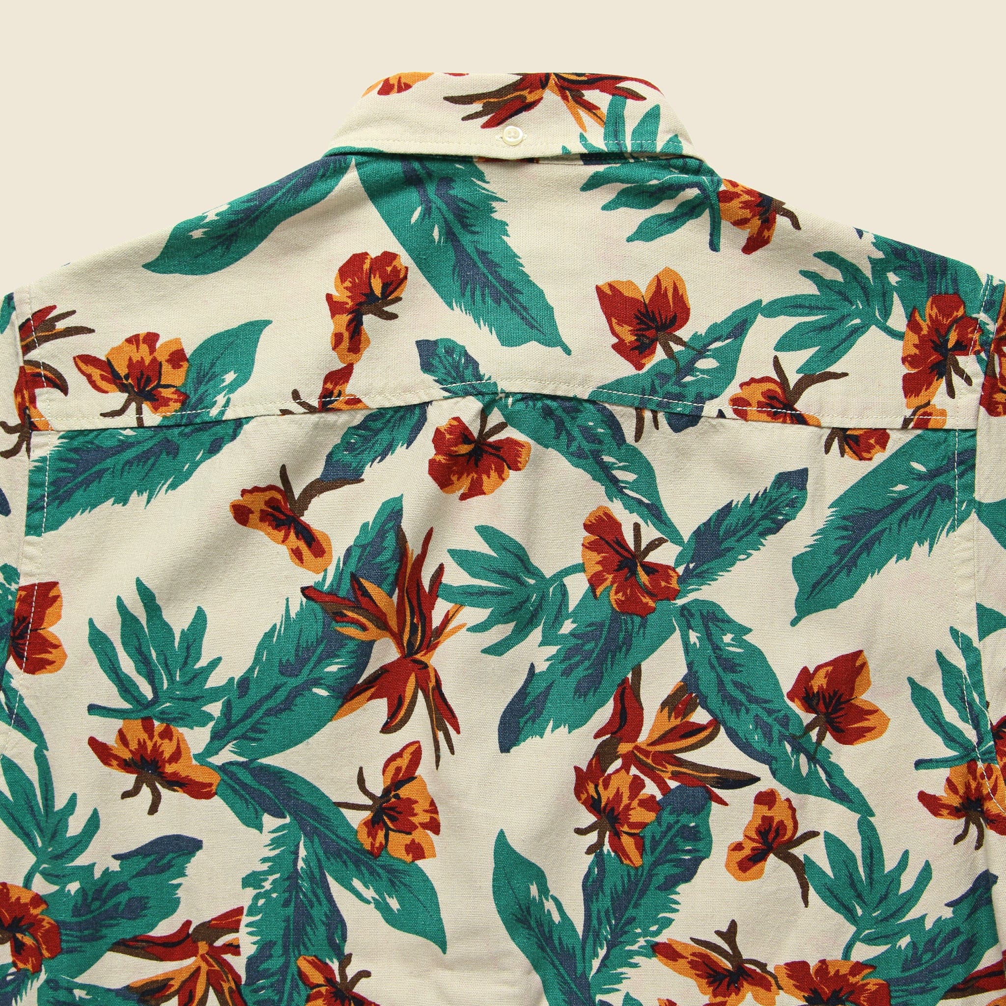 
                          Tropical Print Shirt - Natural - Barque - STAG Provisions - Tops - S/S Woven - Floral
                        