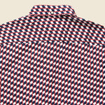 Geo Print Shirt - Red - Barque - STAG Provisions - Tops - S/S Woven - Other Pattern