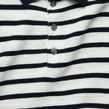 Breton Stripe Sweater Polo - Navy - Barque - STAG Provisions - Tops - S/S Knit