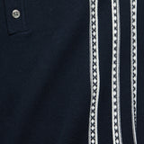 Vintage Jacquard Polo - Navy - Barque - STAG Provisions - Tops - S/S Knit