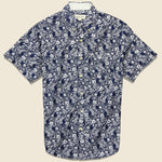 Floral Print Shirt - Navy - Barque - STAG Provisions - Tops - S/S Woven - Floral