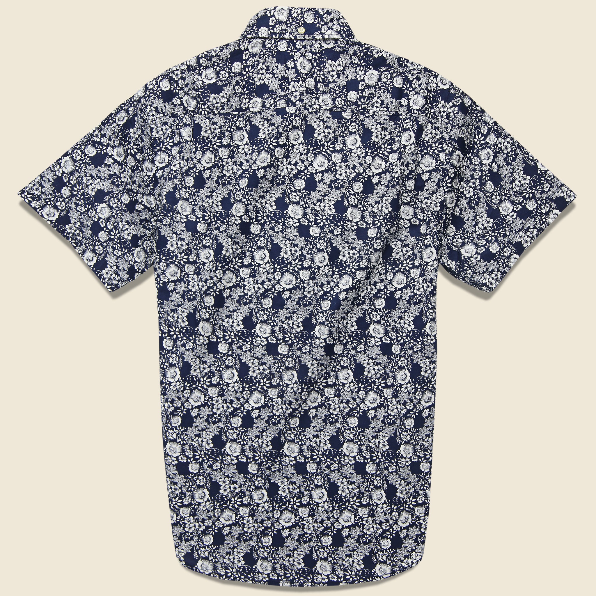 Floral Print Shirt - Navy - Barque - STAG Provisions - Tops - S/S Woven - Floral