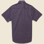 Geo Textured Shirt - Navy - Barque - STAG Provisions - Tops - S/S Woven - Other Pattern