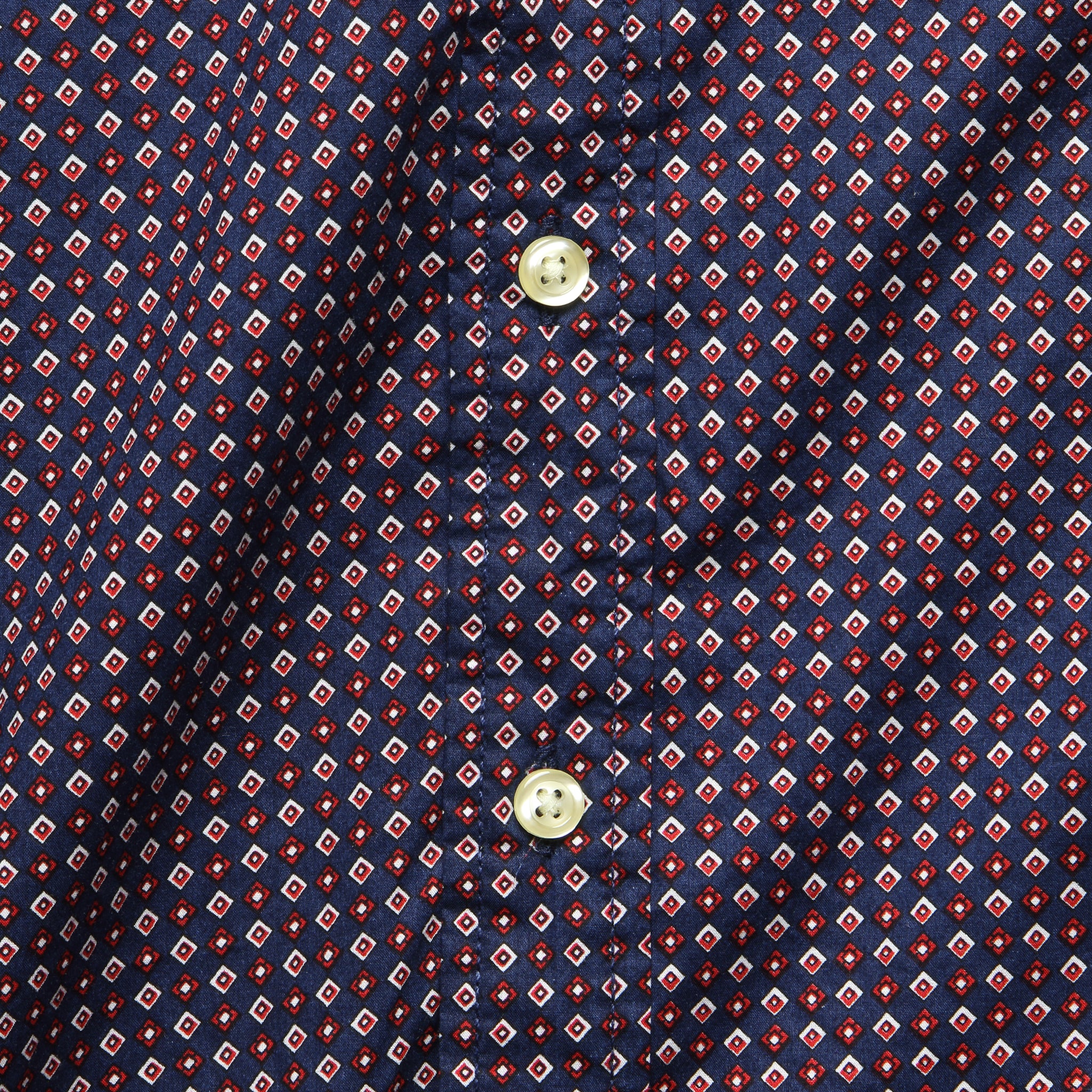 Geo Textured Shirt - Navy - Barque - STAG Provisions - Tops - S/S Woven - Other Pattern