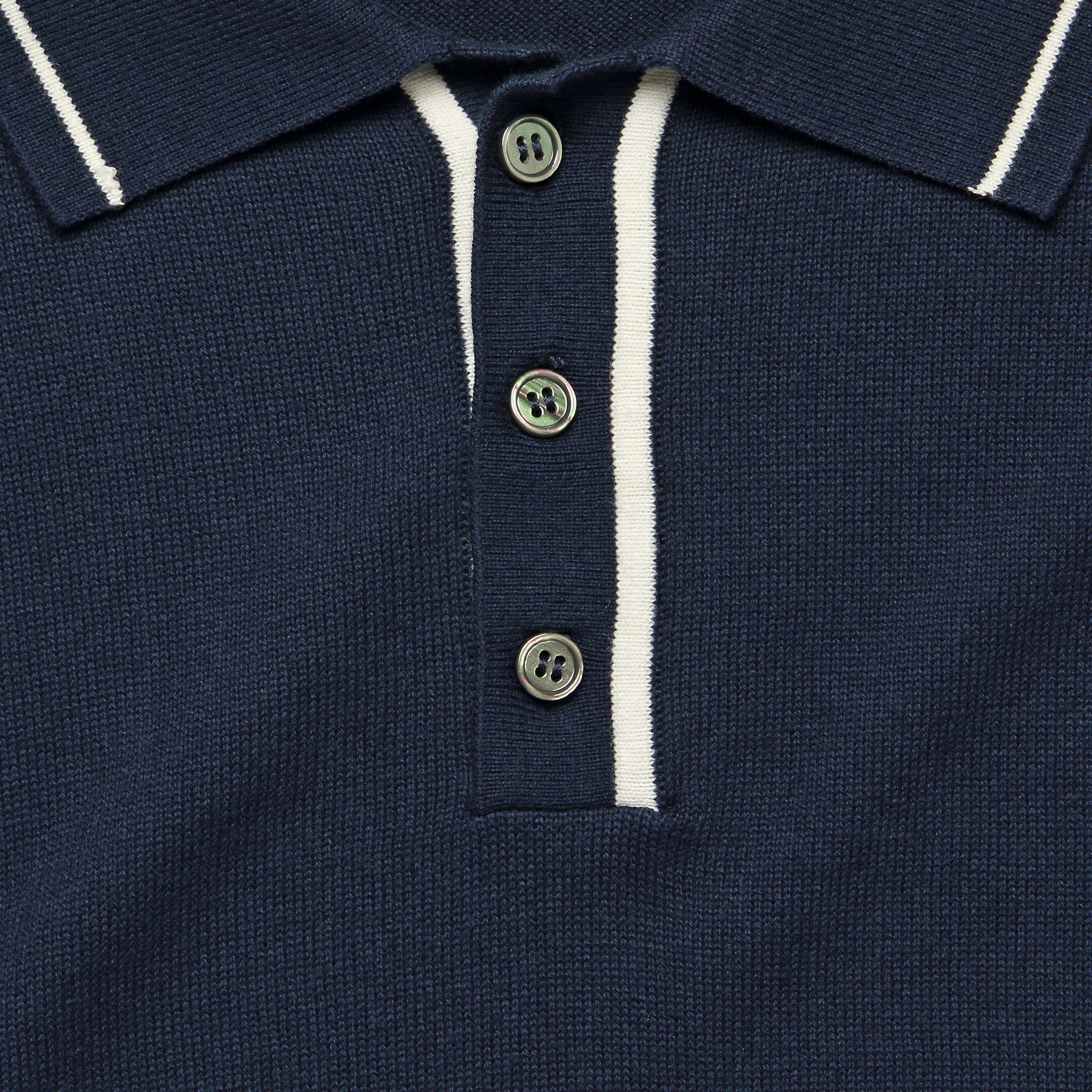 
                          Tipped Collar Knit Polo - Navy - Barque - STAG Provisions - Tops - S/S Knit
                        