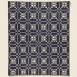 Navy Wool Jacquard Blanket - BasShu - STAG Provisions - Home - Bed - Blanket
