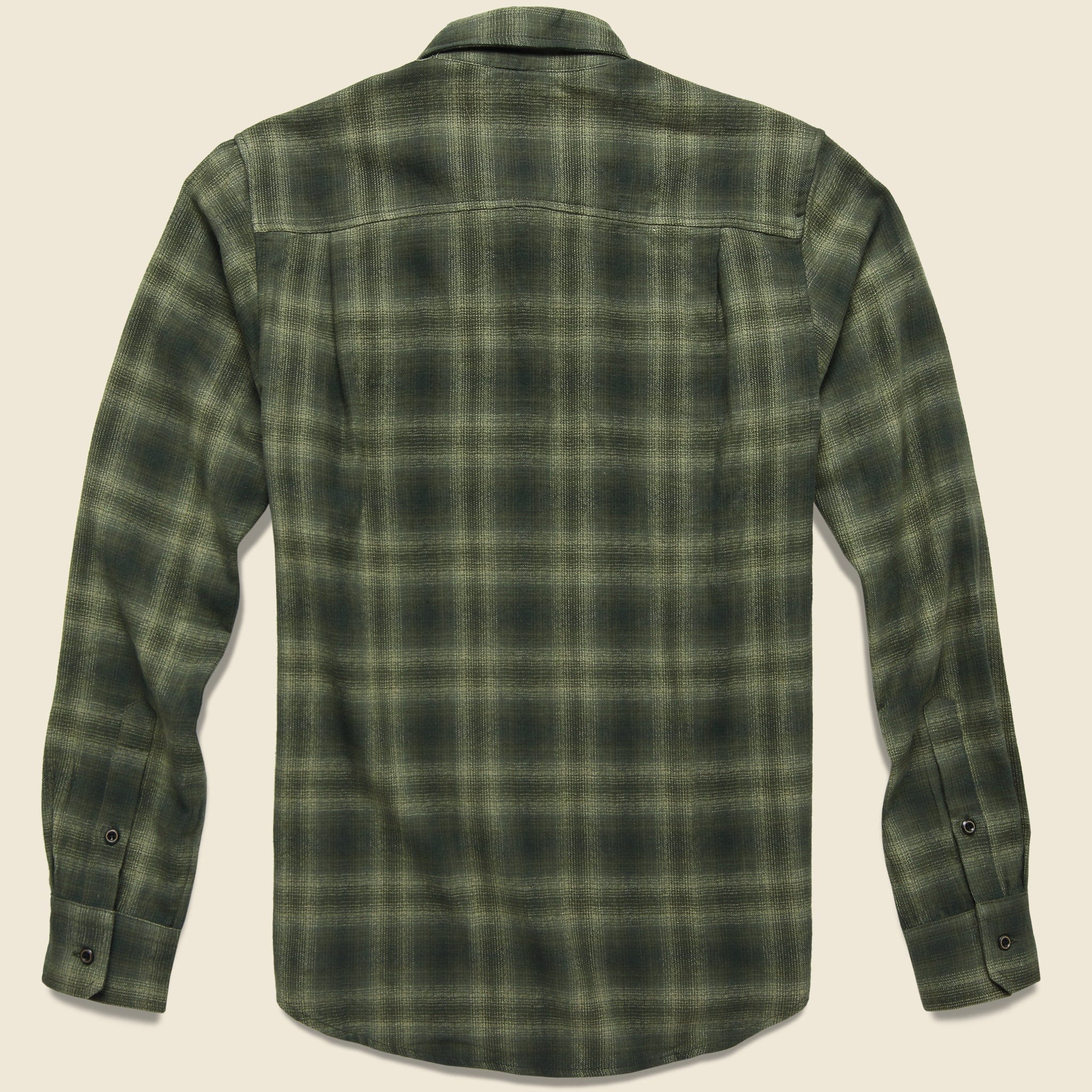 Winslow Flannel - Olive Plaid - Bridge & Burn - STAG Provisions - Tops - L/S Woven - Plaid