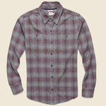 Winslow Flannel - Burgundy Plaid - Bridge & Burn - STAG Provisions - Tops - L/S Woven - Plaid