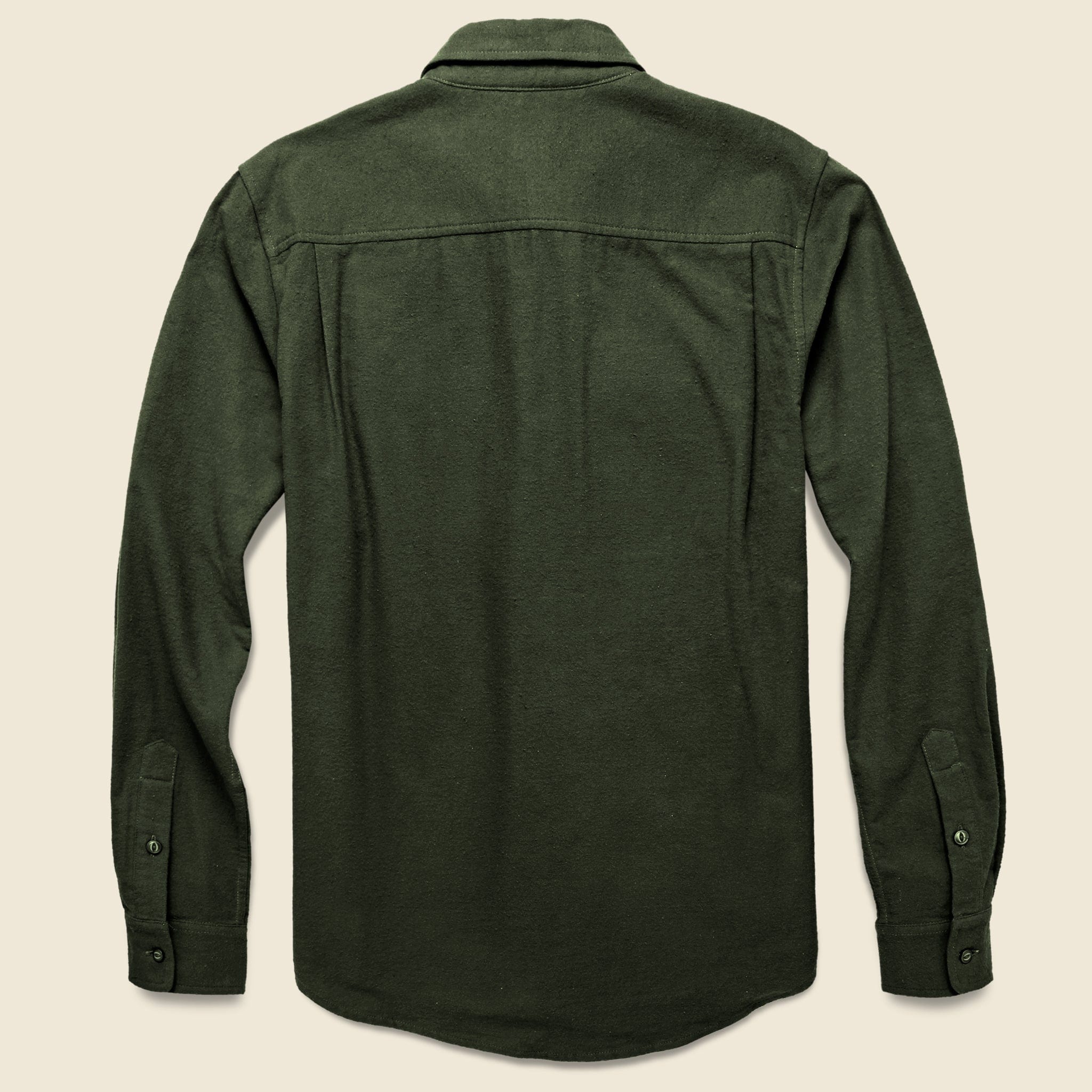Winslow Flannel - Olive - Bridge & Burn - STAG Provisions - Tops - L/S Woven - Solid