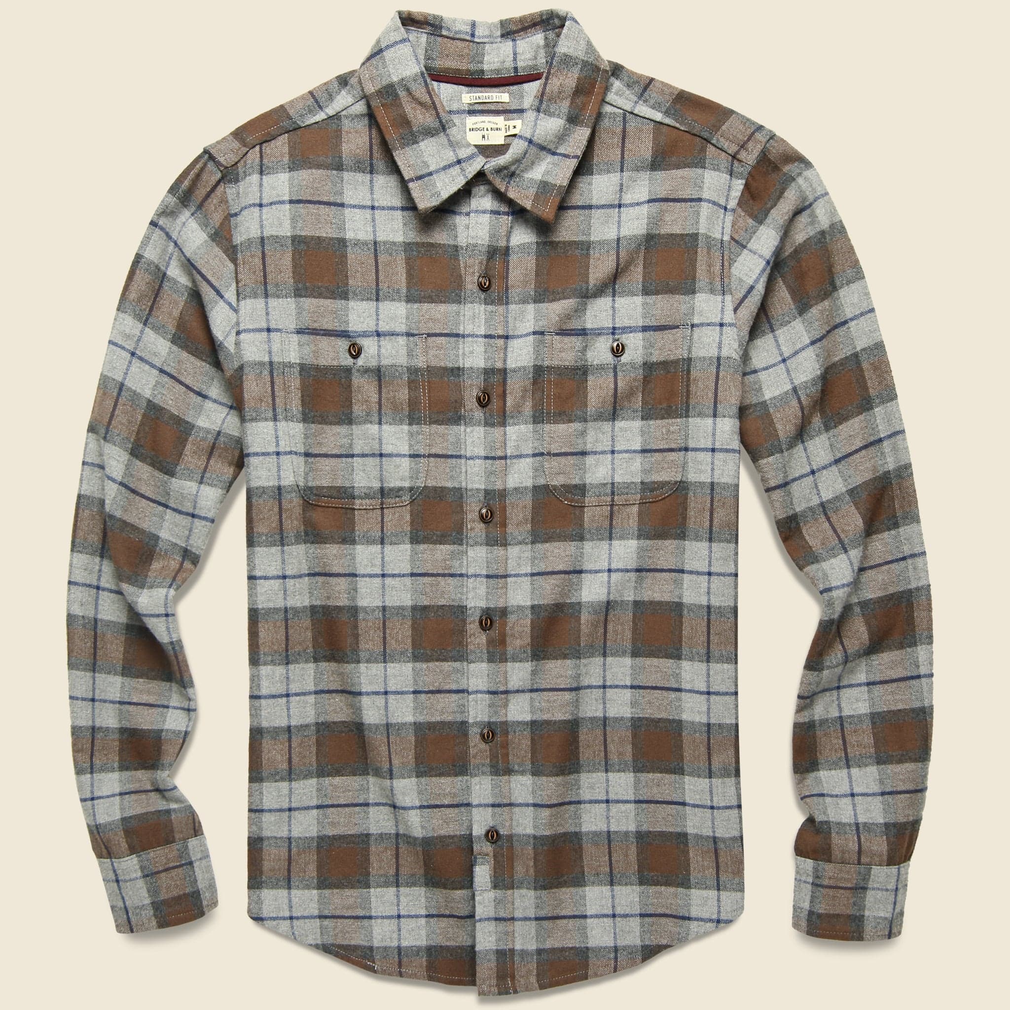 Winslow Flannel - Sienna Plaid - Bridge & Burn - STAG Provisions - Tops - L/S Woven - Plaid