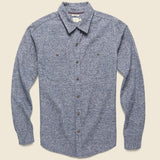 Winslow Flannel - Navy Heather - Bridge & Burn - STAG Provisions - Tops - L/S Woven - Solid