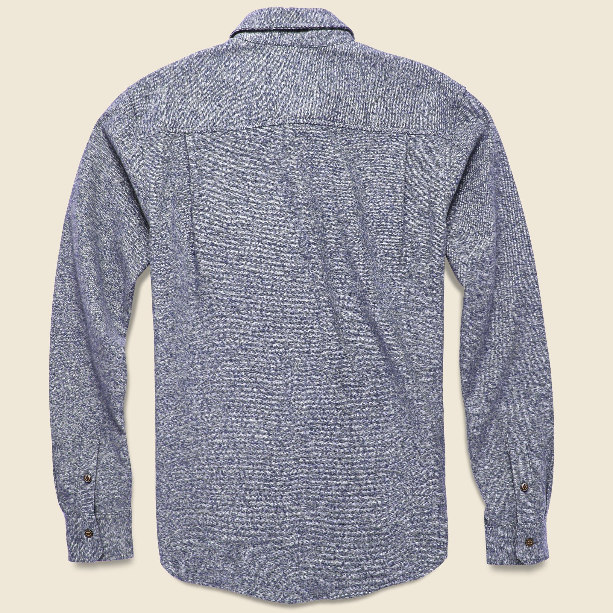Winslow Flannel - Navy Heather - Bridge & Burn - STAG Provisions - Tops - L/S Woven - Solid