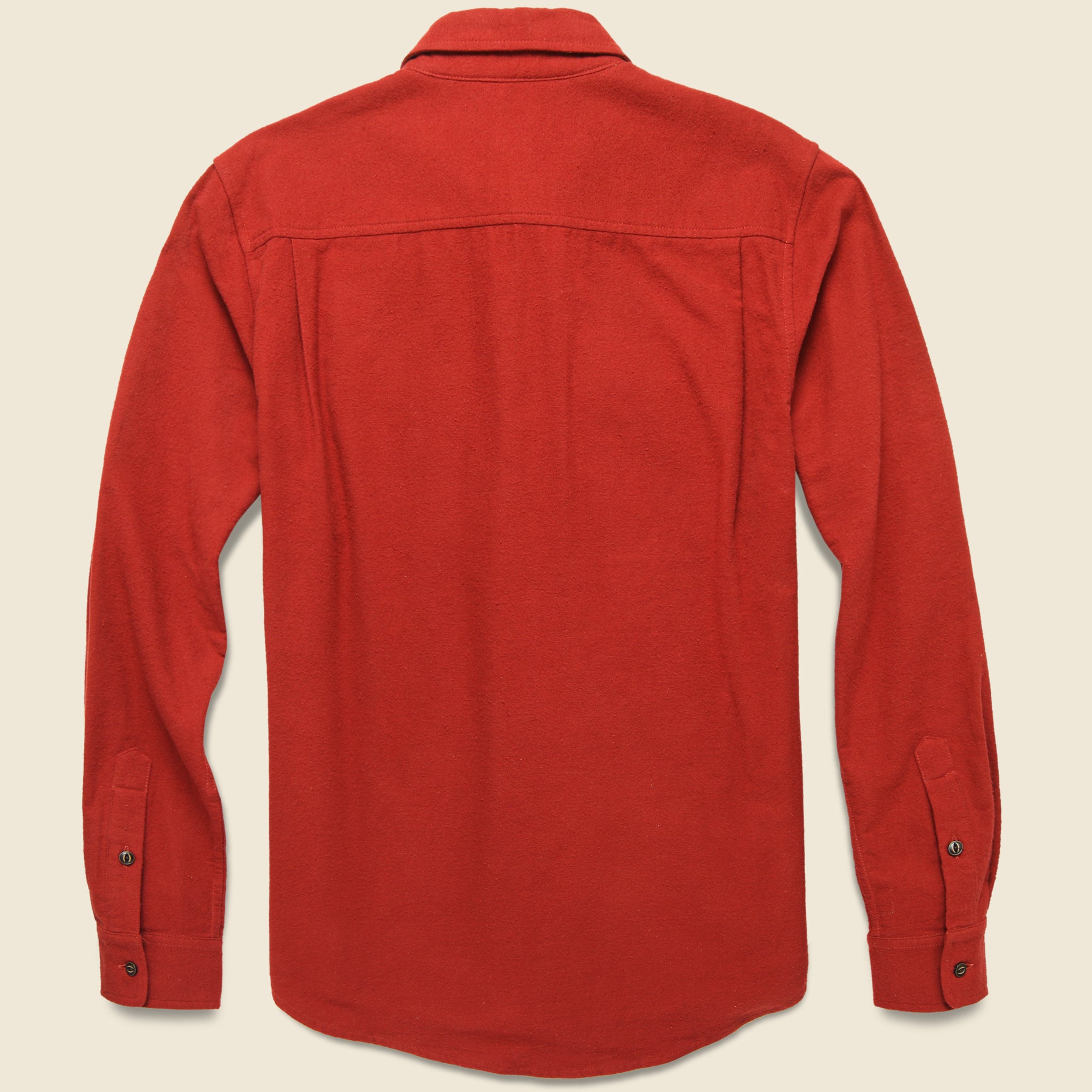Cole Flannel - Dull Red - Bridge & Burn - STAG Provisions - Tops - L/S Woven - Solid