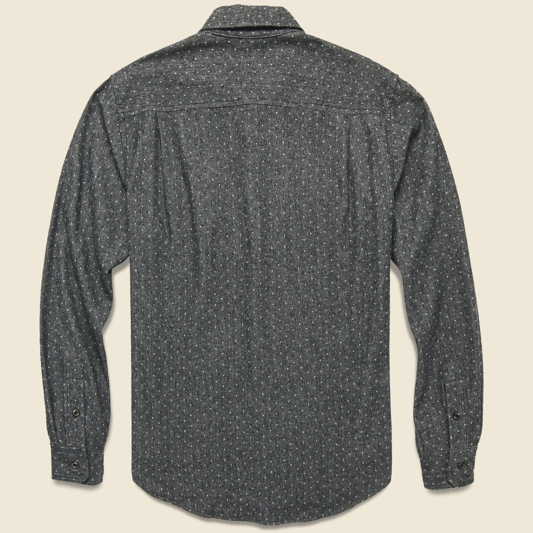 
                          Winslow Flannel - Charcoal Polkadot - Bridge &amp; Burn - STAG Provisions - Tops - L/S Woven - Dot
                        