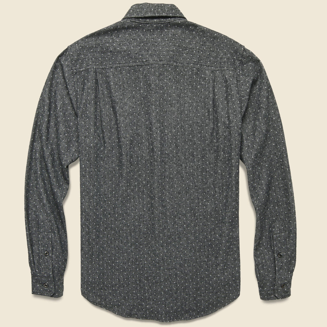 Winslow Flannel - Charcoal Polkadot