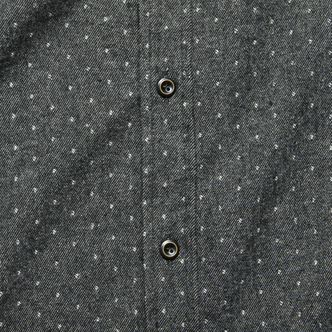 Winslow Flannel - Charcoal Polkadot