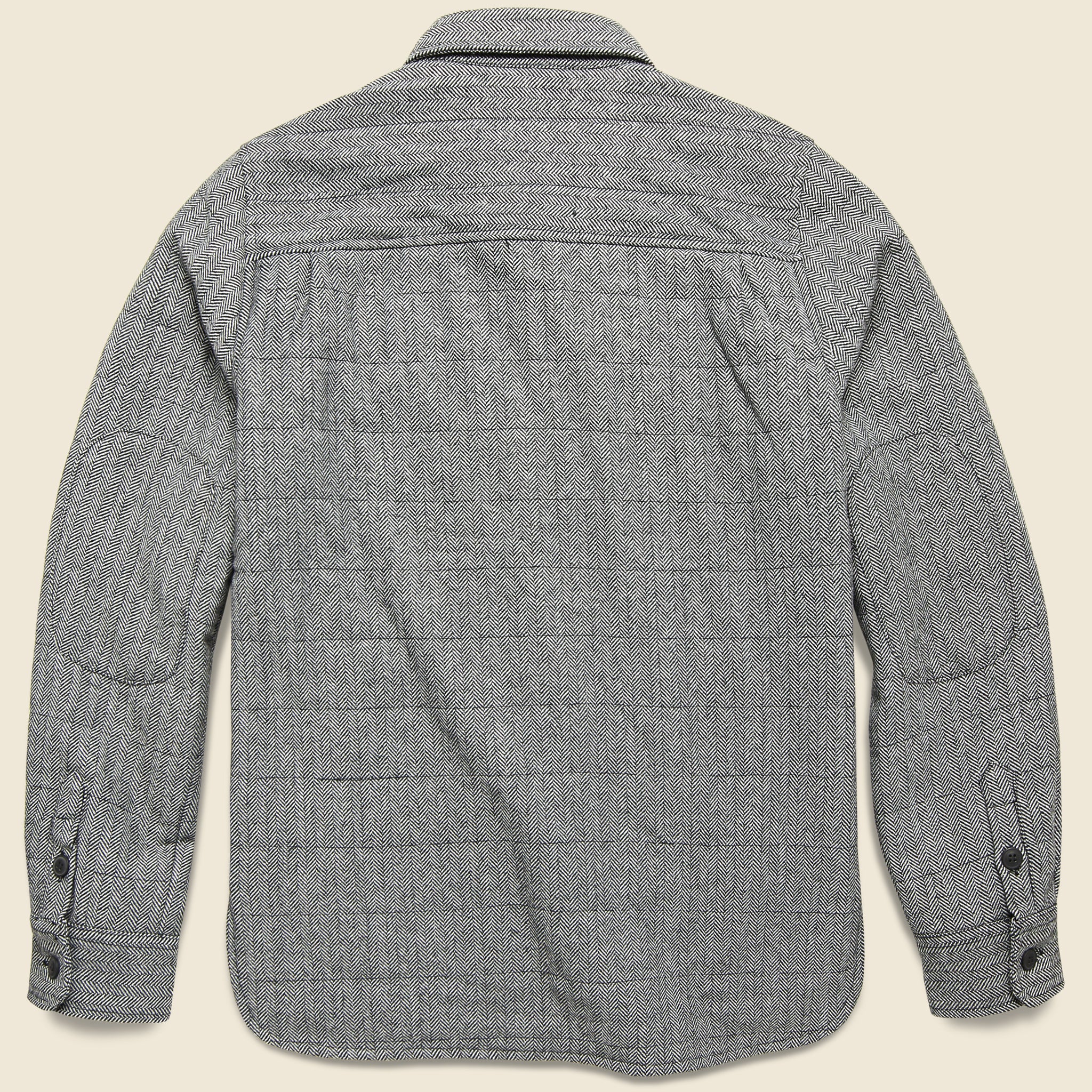 Russell Shirt Jacket - Charcoal Herringbone - Bridge & Burn - STAG Provisions - Outerwear - Coat / Jacket