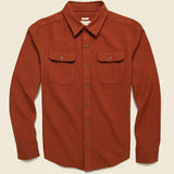 Bedford Flannel - Russet Herringbone - Bridge & Burn - STAG Provisions - Tops - L/S Woven - Solid