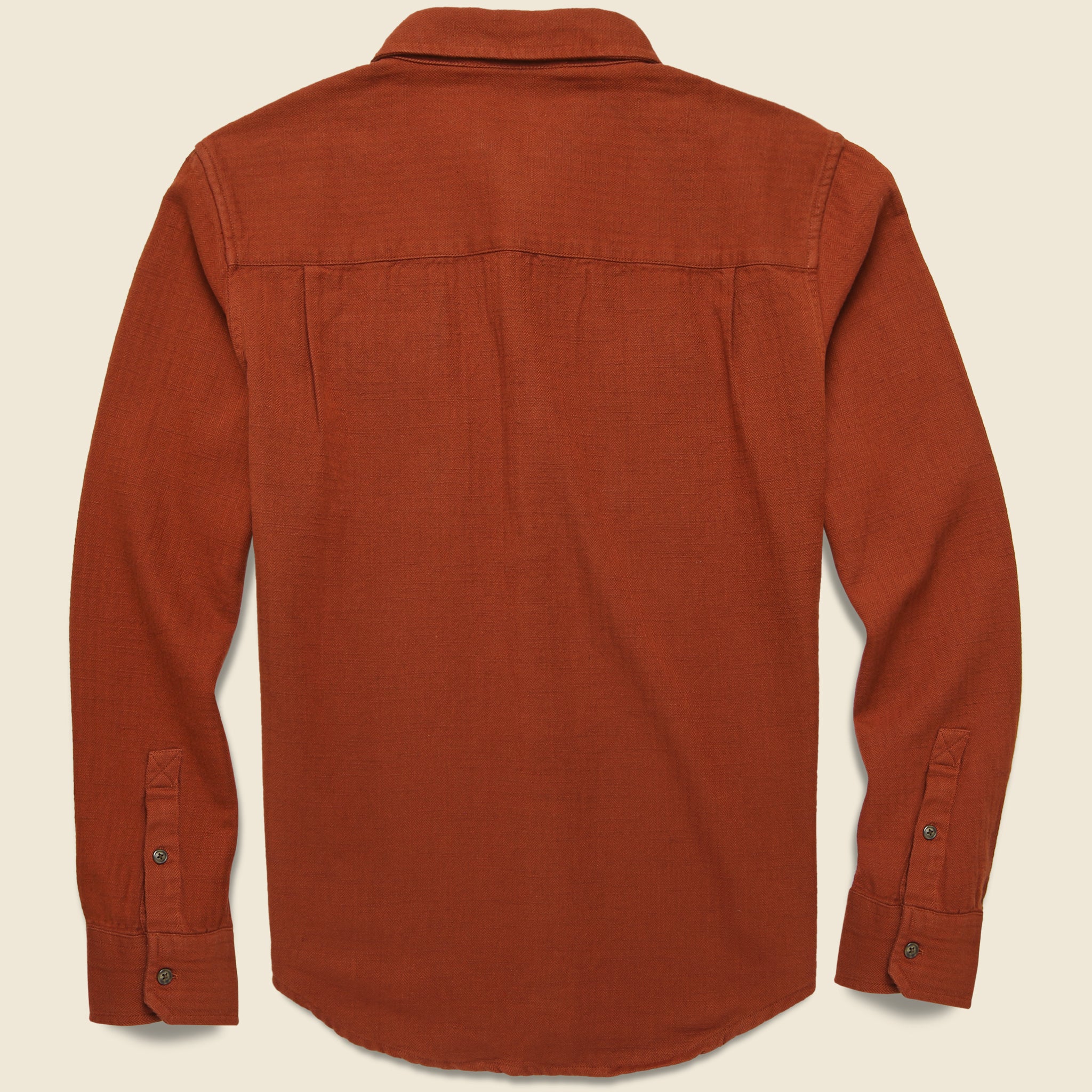 Bedford Flannel - Russet Herringbone - Bridge & Burn - STAG Provisions - Tops - L/S Woven - Solid