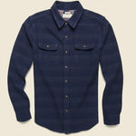 Cole Blanket Flannel - Navy - Bridge & Burn - STAG Provisions - Tops - L/S Woven - Stripe