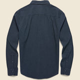 Sutton Shirt - Navy Dobby - Bridge & Burn - STAG Provisions - Tops - L/S Woven - Dot
