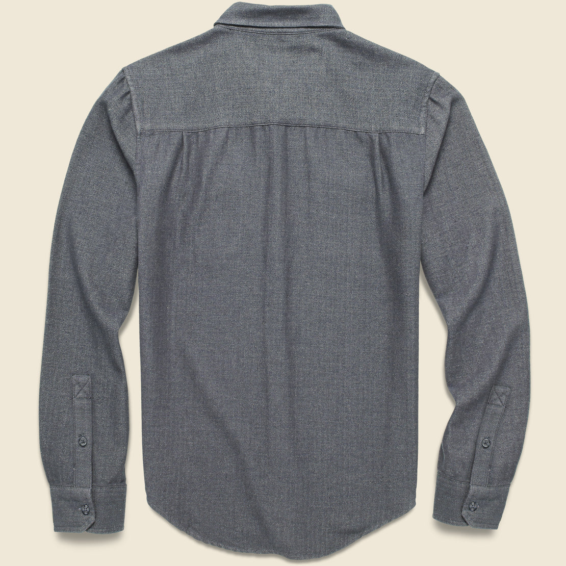 Bedford Shirt - Charcoal Herringbone - Bridge & Burn - STAG Provisions - Tops - L/S Woven - Other Pattern