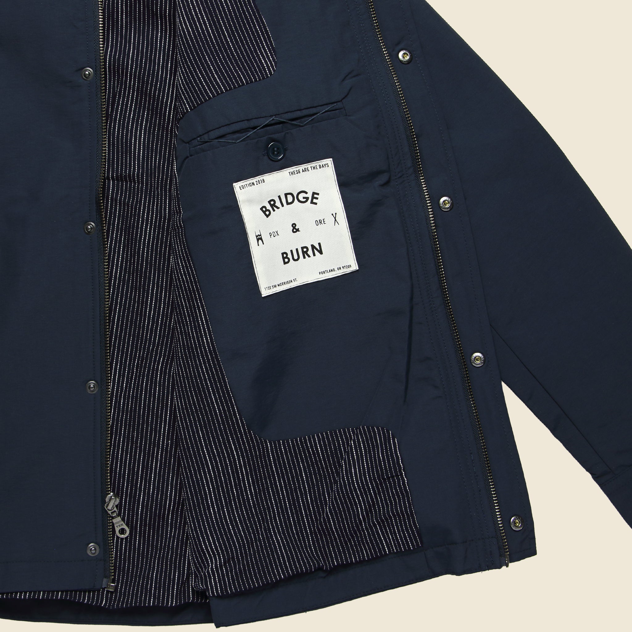 
                          Rowland Jacket - Navy - Bridge &amp; Burn - STAG Provisions - Outerwear - Coat / Jacket
                        