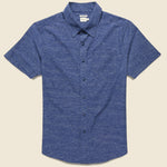 Harbor Shirt - Navy Slub - Bridge & Burn - STAG Provisions - Tops - S/S Woven - Other Pattern