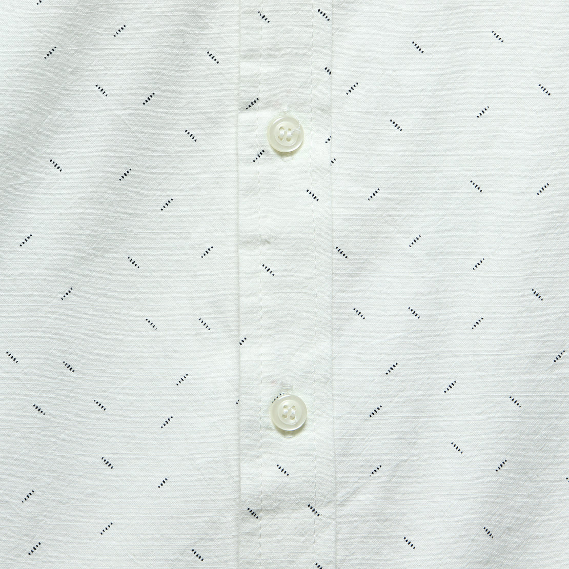 Marten Shirt - White Dash Print