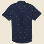 Harbor Shirt - Navy Diamonds - Bridge & Burn - STAG Provisions - Tops - S/S Woven - Other Pattern