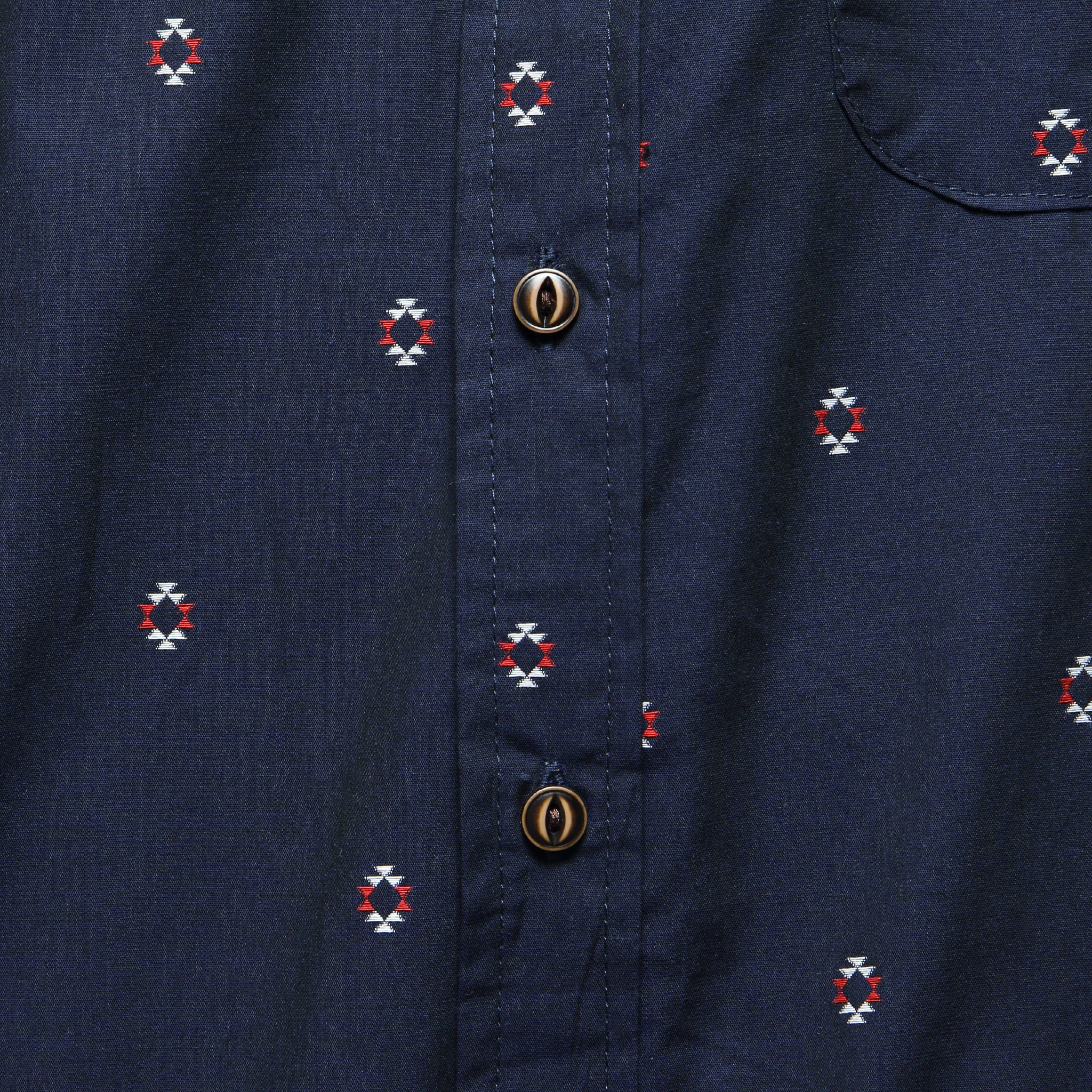 
                          Harbor Shirt - Navy Diamonds - Bridge &amp; Burn - STAG Provisions - Tops - S/S Woven - Other Pattern
                        