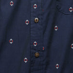 Harbor Shirt - Navy Diamonds - Bridge & Burn - STAG Provisions - Tops - S/S Woven - Other Pattern
