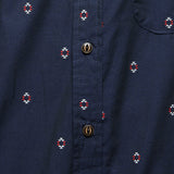 Harbor Shirt - Navy Diamonds - Bridge & Burn - STAG Provisions - Tops - S/S Woven - Other Pattern
