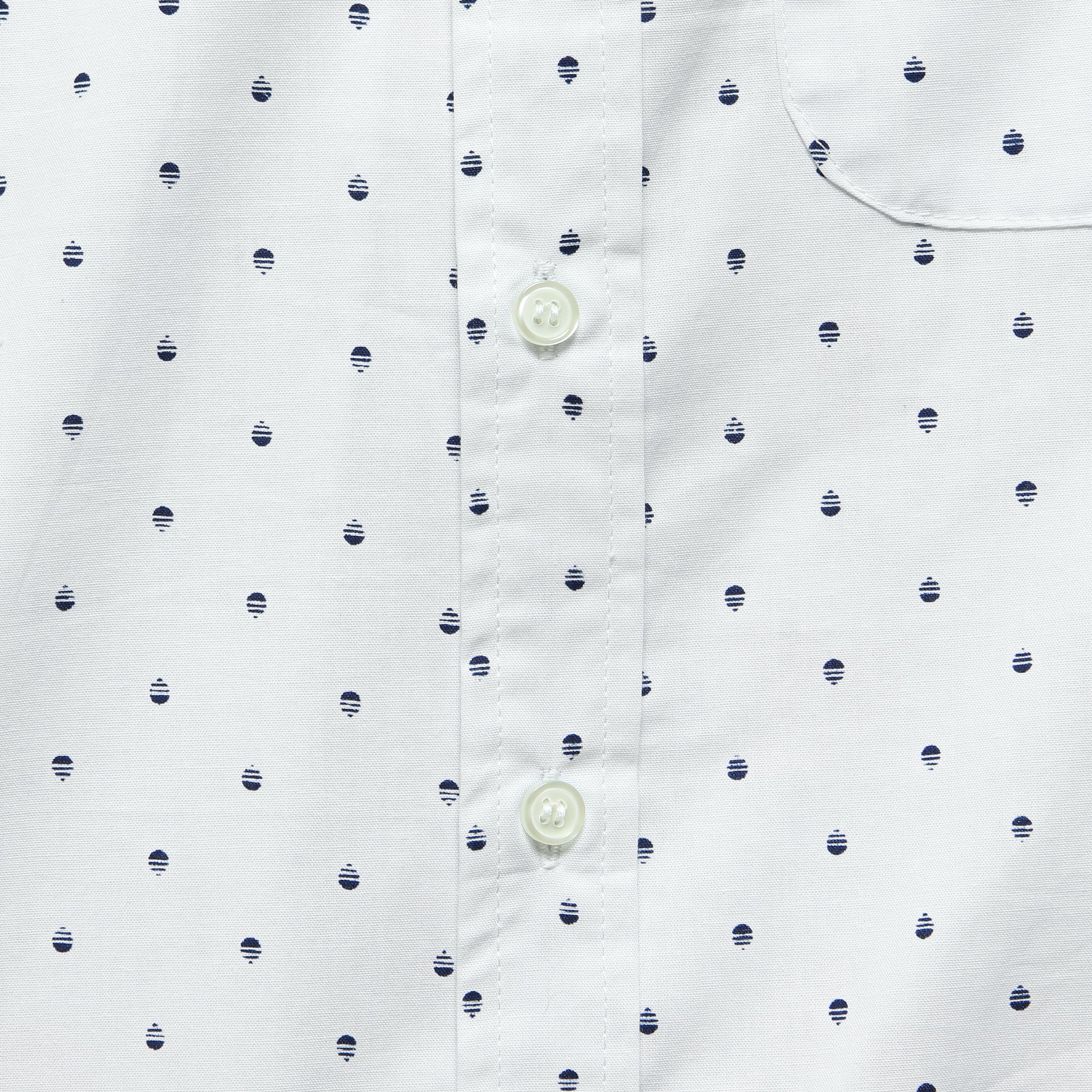 
                          Harbor Shirt - White Polkadot - Bridge &amp; Burn - STAG Provisions - Tops - S/S Woven - Dot
                        