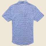 Harbor Shirt - Blue Windowpane - Bridge & Burn - STAG Provisions - Tops - S/S Woven - Plaid