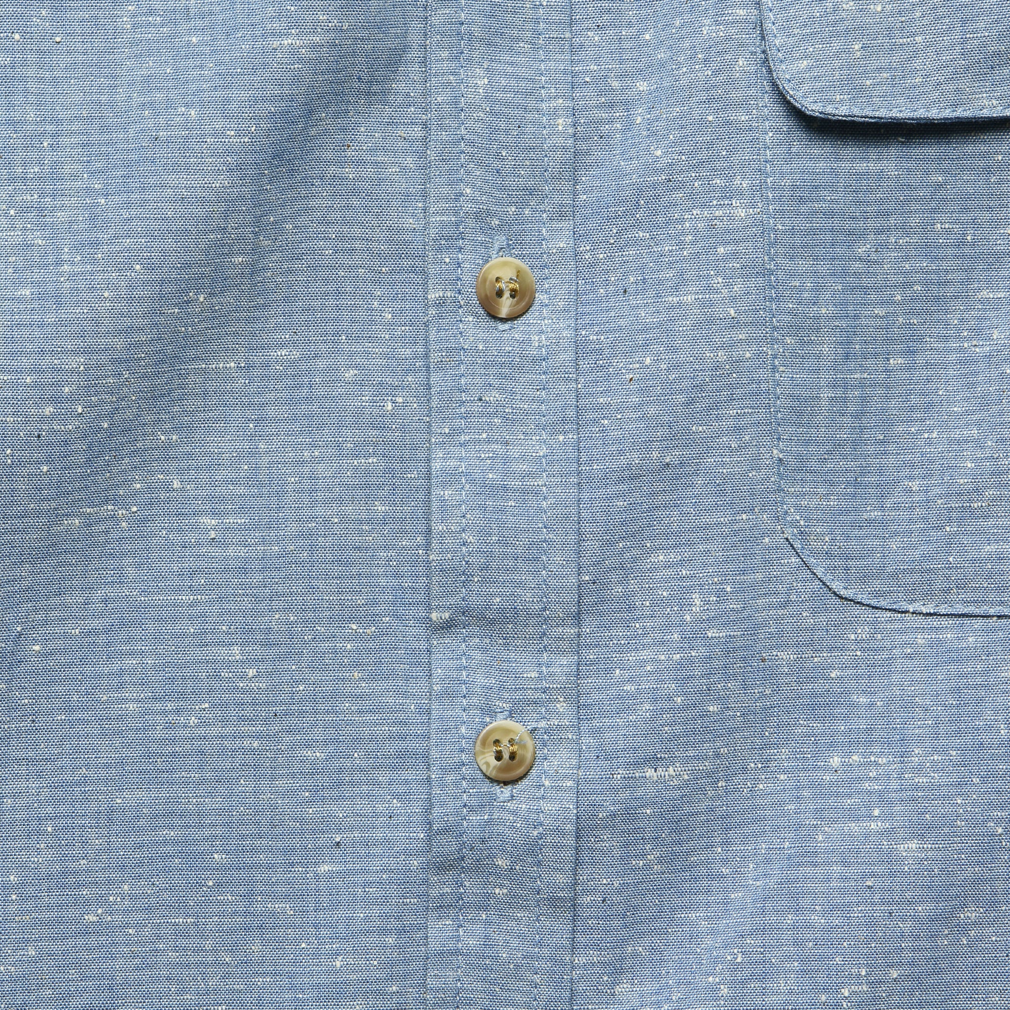 
                          Marten Slub Chambray Shirt - Medium Indigo - Bridge &amp; Burn - STAG Provisions - Tops - S/S Woven - Fleck
                        