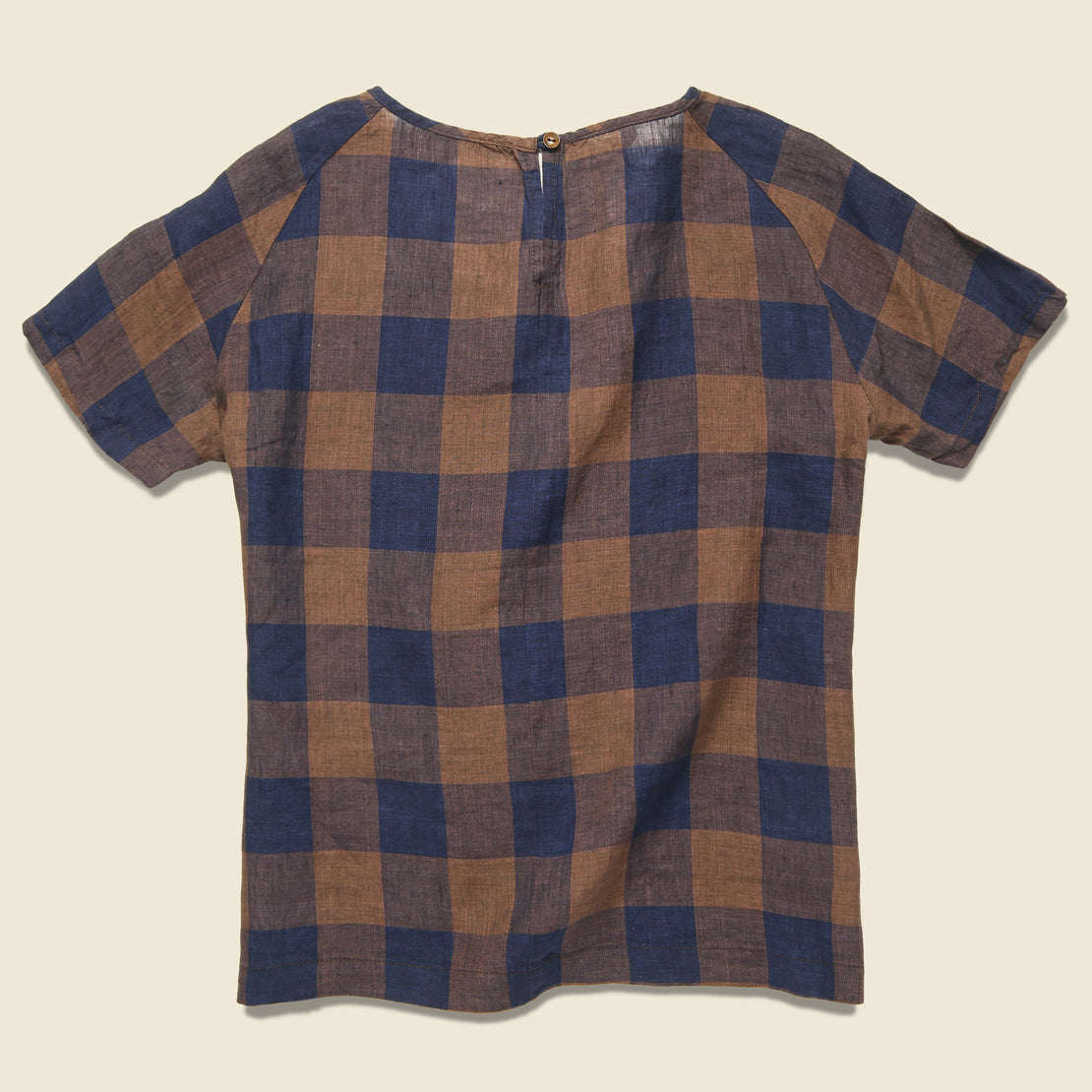 Reese Top - Navy/Rust Gingham - Bridge & Burn - STAG Provisions - W - Tops - S/S Woven