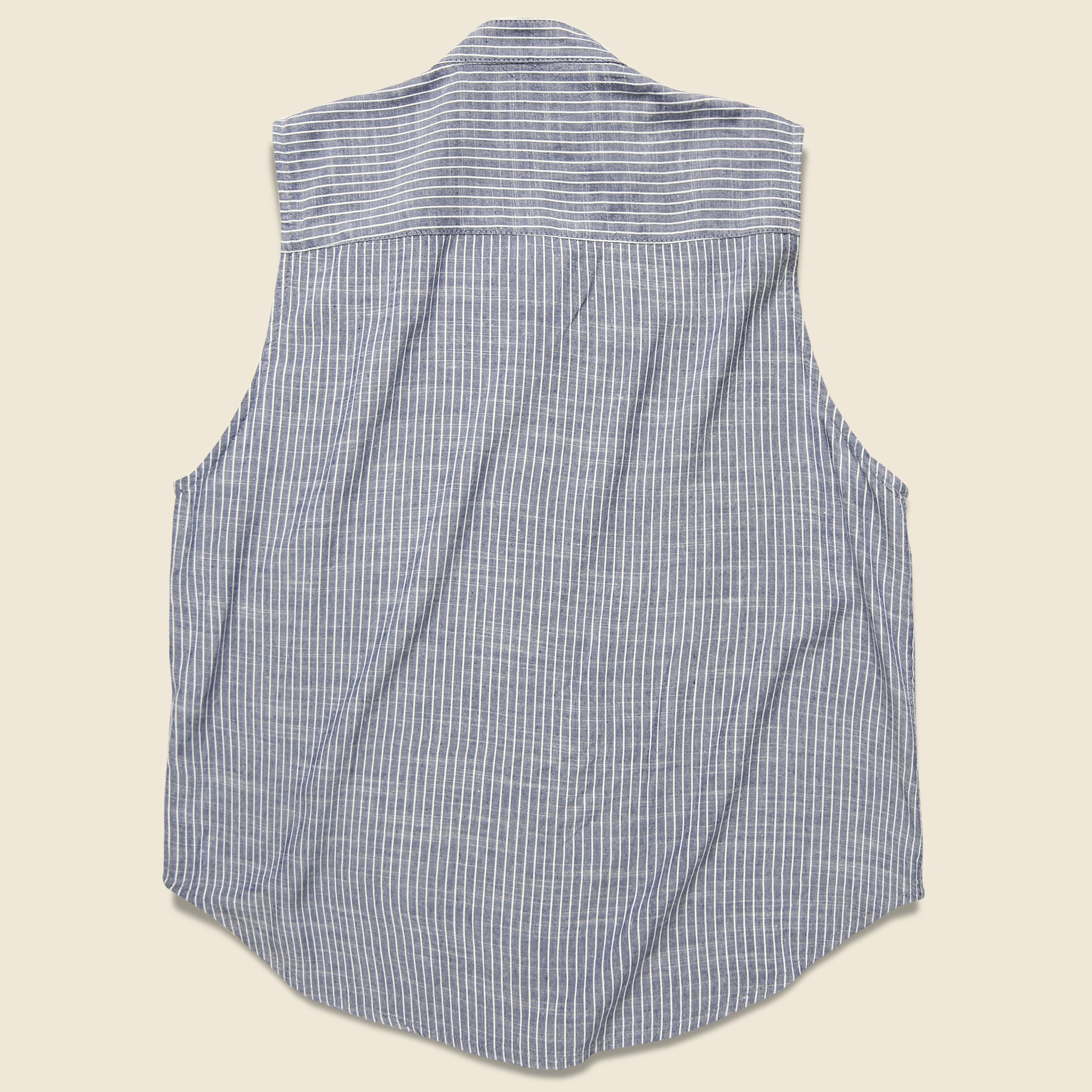 
                          Hazel Sleeveless Top - Navy Pinstripe - Bridge &amp; Burn - STAG Provisions - W - Tops - Sleeveless
                        