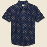 Harbor Shirt - Navy Dobby - Bridge & Burn - STAG Provisions - Tops - S/S Woven - Other Pattern