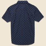 Harbor Shirt - Navy Dobby - Bridge & Burn - STAG Provisions - Tops - S/S Woven - Other Pattern