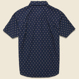 Harbor Shirt - Navy Dobby - Bridge & Burn - STAG Provisions - Tops - S/S Woven - Other Pattern