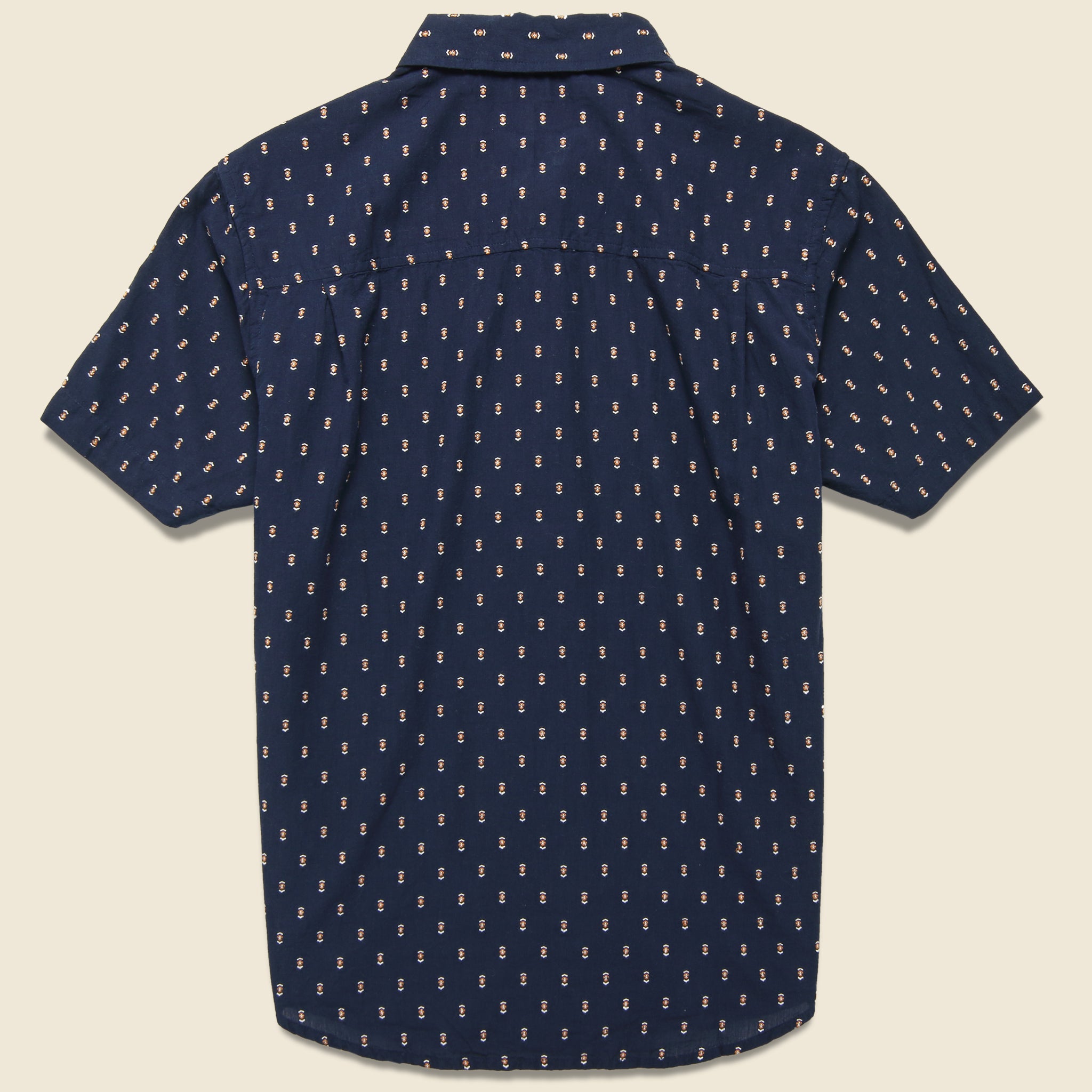 Harbor Shirt - Navy Dobby - Bridge & Burn - STAG Provisions - Tops - S/S Woven - Other Pattern