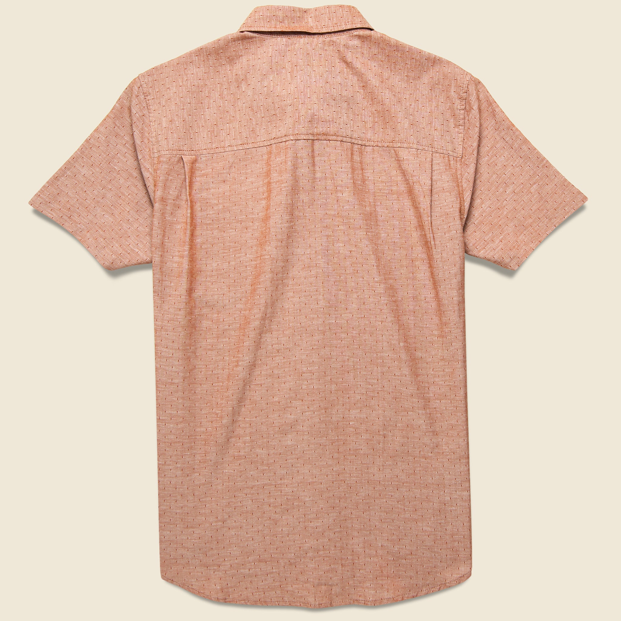 
                          Harbor Shirt - Rust Dobby Dot - Bridge &amp; Burn - STAG Provisions - Tops - S/S Woven - Dot
                        