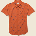 Malcolm Shirt - Rust Fil Coupe Pyramids - Bridge & Burn - STAG Provisions - Tops - S/S Woven - Other Pattern